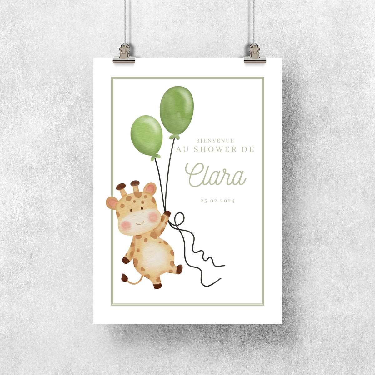 Bannière De Bienvenue Pour Bébé Garçon, Tunisia